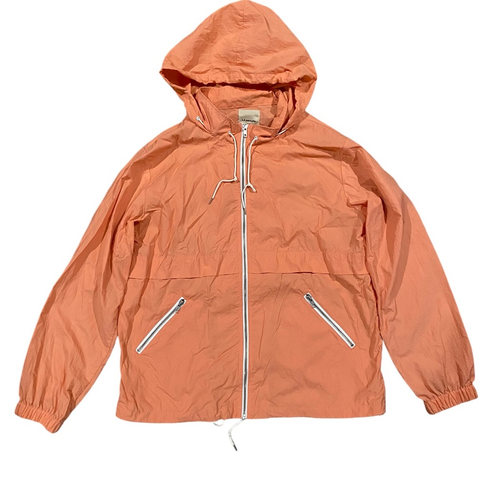 La Panoplie Orange Track Jacket Rain‎ Coat Size XL